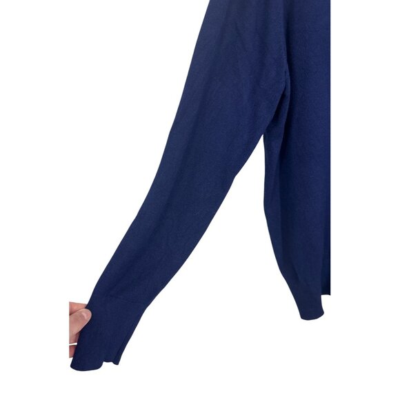 Lane Bryant Womens Navy Blue V-Neck Sweater Long Sleeve Lightweight Sz 18/20 - Picture 3 of 8